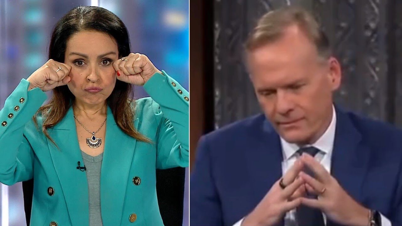 Lefties losing it: Rita Panahi mocks journalist ‘fighting back tears’ over Trump’s win