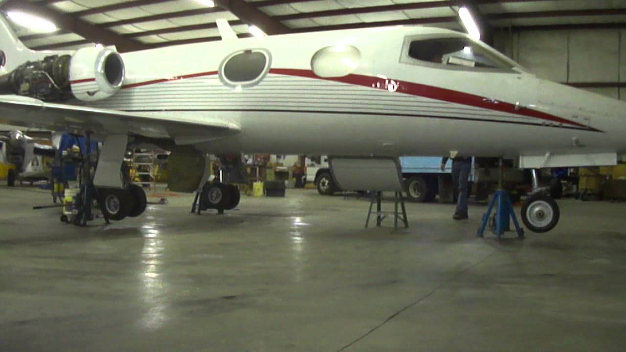Lear 24 gear retraction