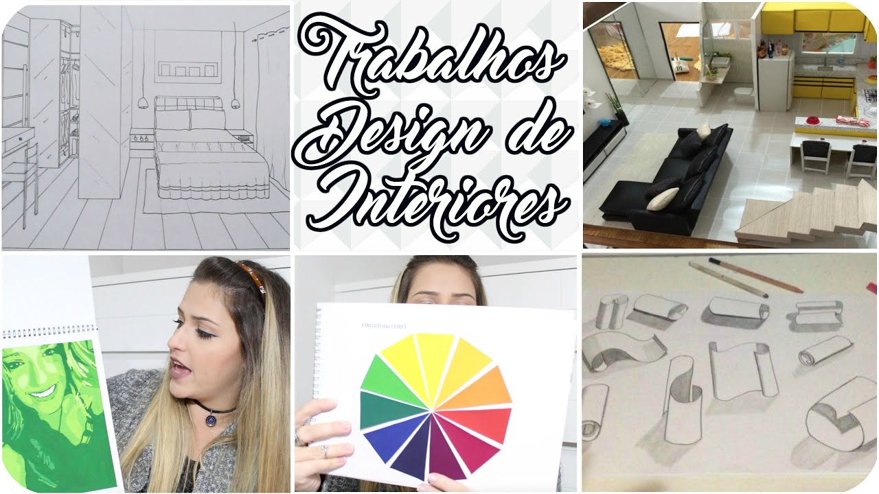 Design de Interiores ➸Trabalhos da faculdade + MAQUETE