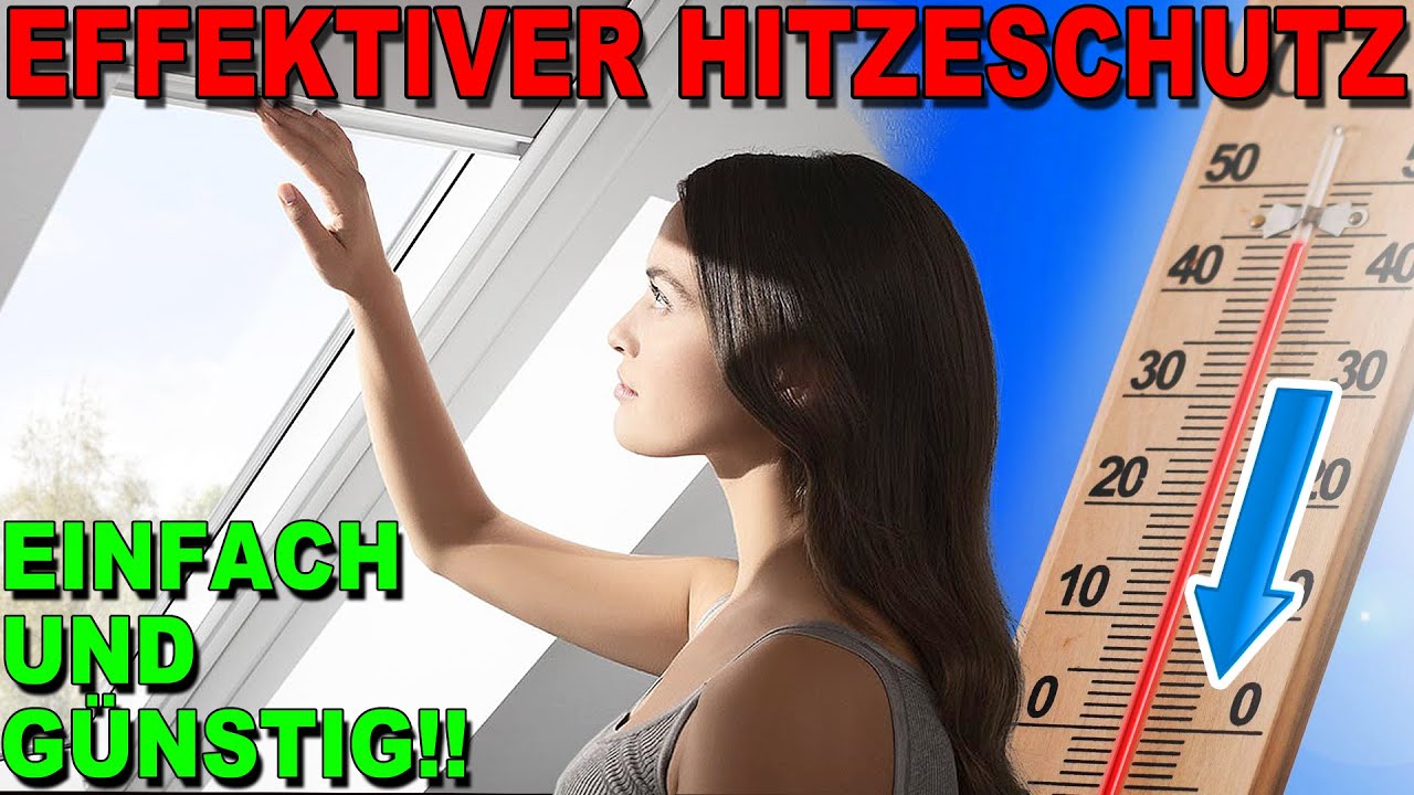 🌞 Sonnenschutzrollo Hitzeschutz Dachfenster Rollo Einfache Montage echt günstig Test vorher nachher