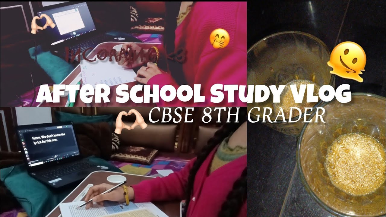 After school study vlog | CBSE 8th Grader 💗⭐🫶🏼