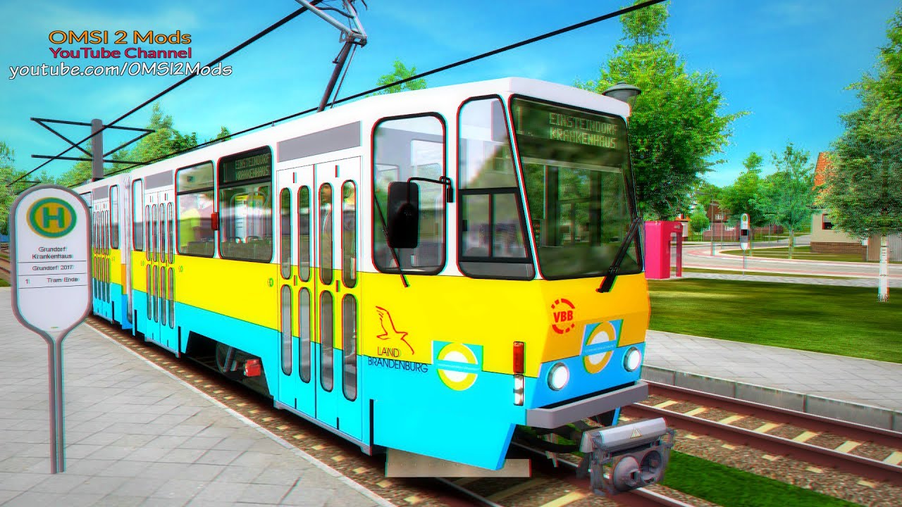 OMSI 2 &ndash; TRAMWAY Tatra KT-4D (Grundorf 2017 BUS&TRAM map)