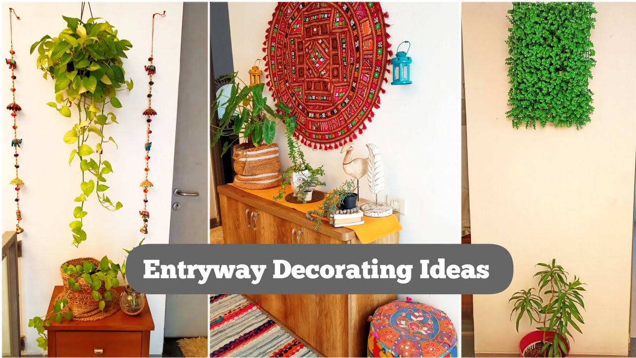 Gave A New Look To My First Floor Rooms Entryway With Before & After Look || Entryway Makeover