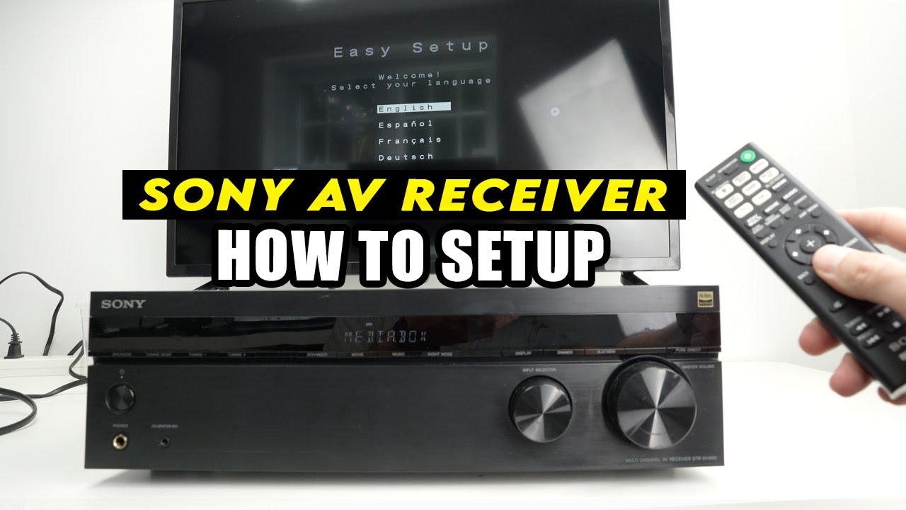 Sony AV Receiver Full TV Setup Guide - Step By Step