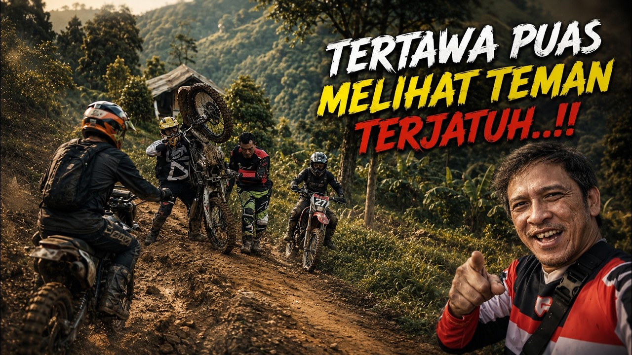 TERTAWA PUAS MELIHAT TEMAN TERJATUH II JALUR BUKIT PANIISAN LICIN PARAH