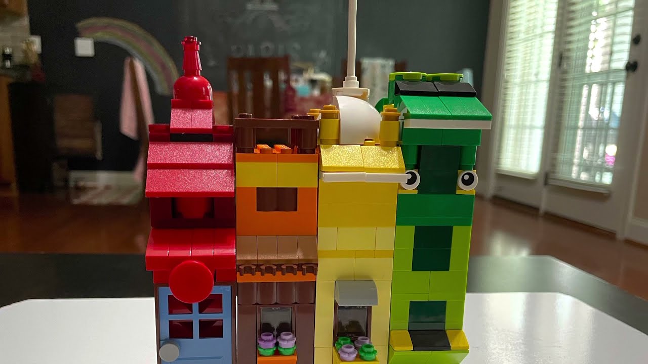 Lego 11005 Rainbow houses/ Colorful houses part 3 instructions for kids.