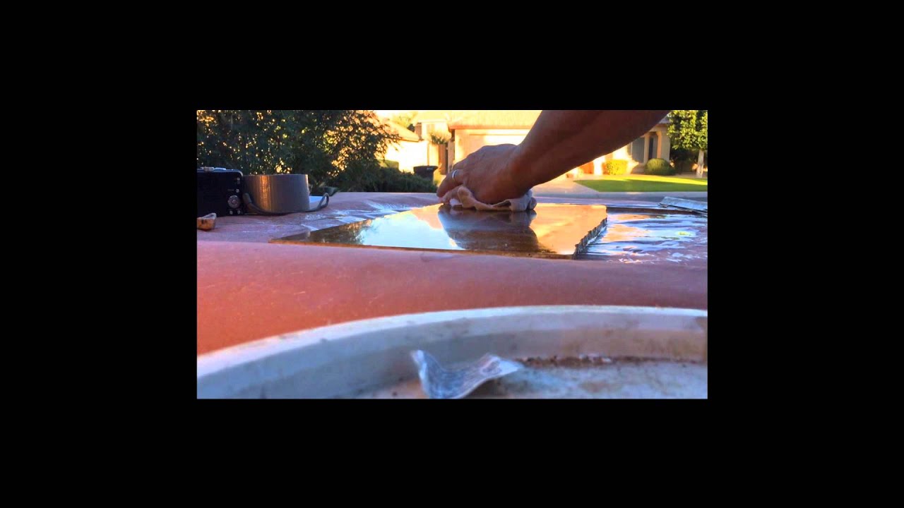 Travertine Scratch Removal by Scottsdale Travertine Polish