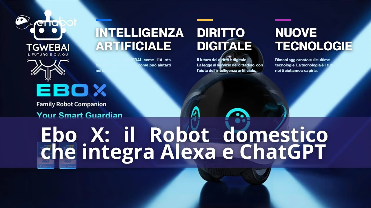 Recensione Ebo X Robot domestico con Alexa e ChatGPT #tech #robot #ai #ia #ebox #anziani #animali