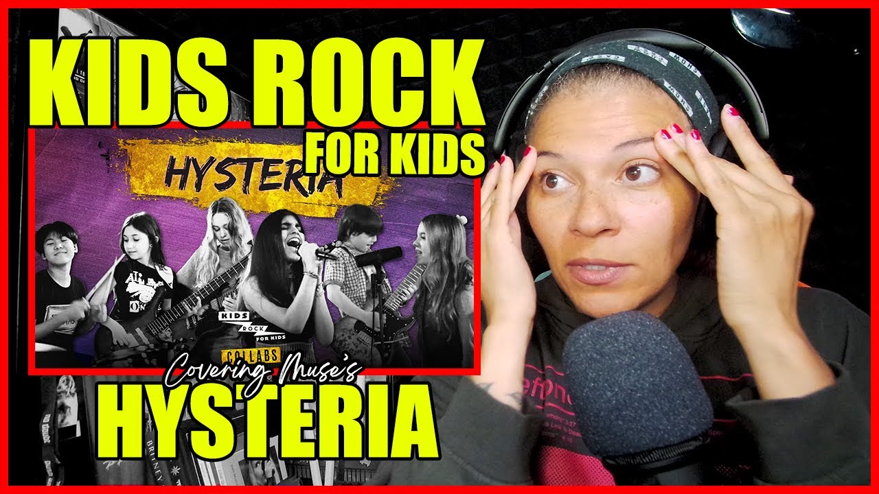 First Time Hearing: KIDS ROCK FOR KIDS Global Collab - Hysteria (by Muse) | Reaction