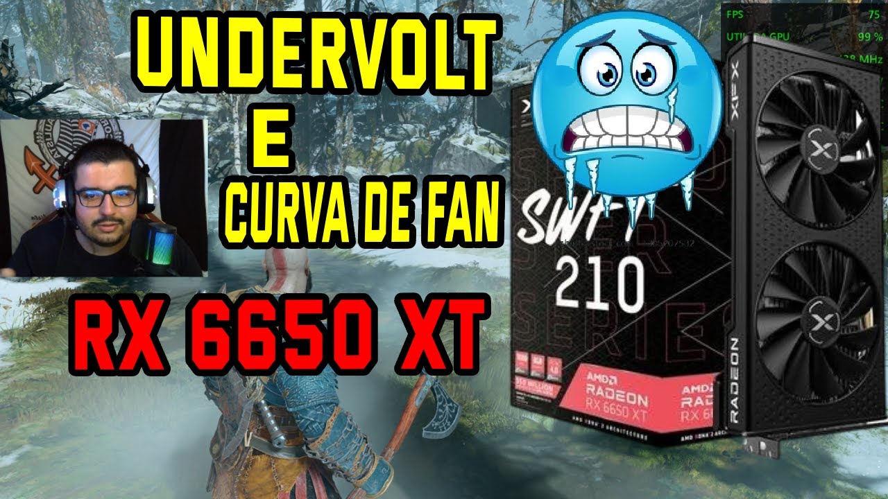 como fazer undervolt na rx 6650 xt