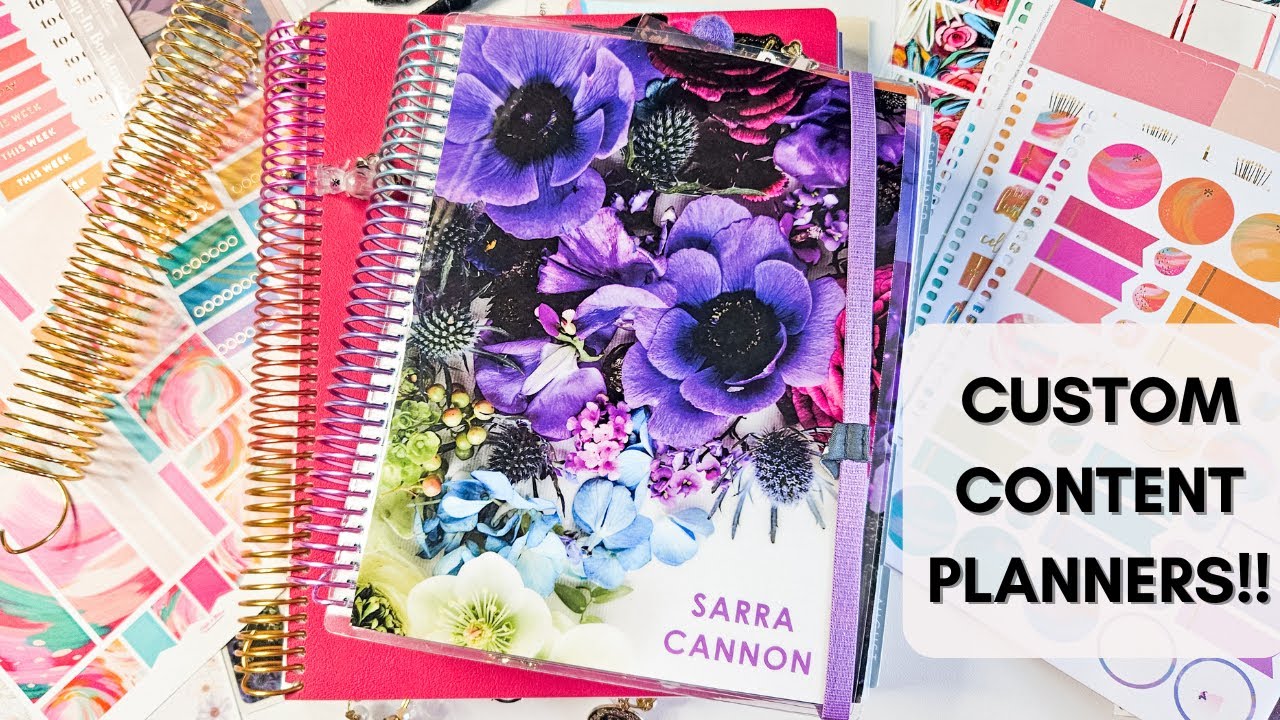Customizing My Erin Condren Content Planners 💖📖 Vertical & Compact Vertical Frankenplanner