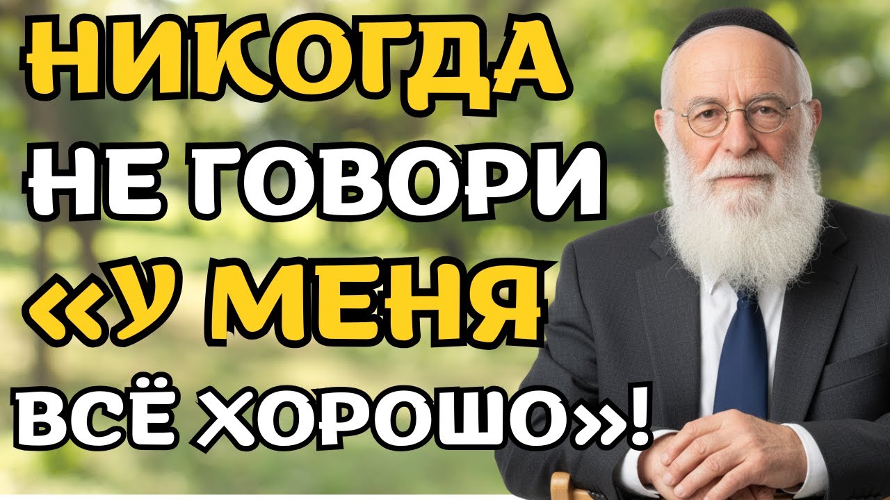 Почему слова «У меня всё хорошо» лишают удачи Тай | еврейская мудрость