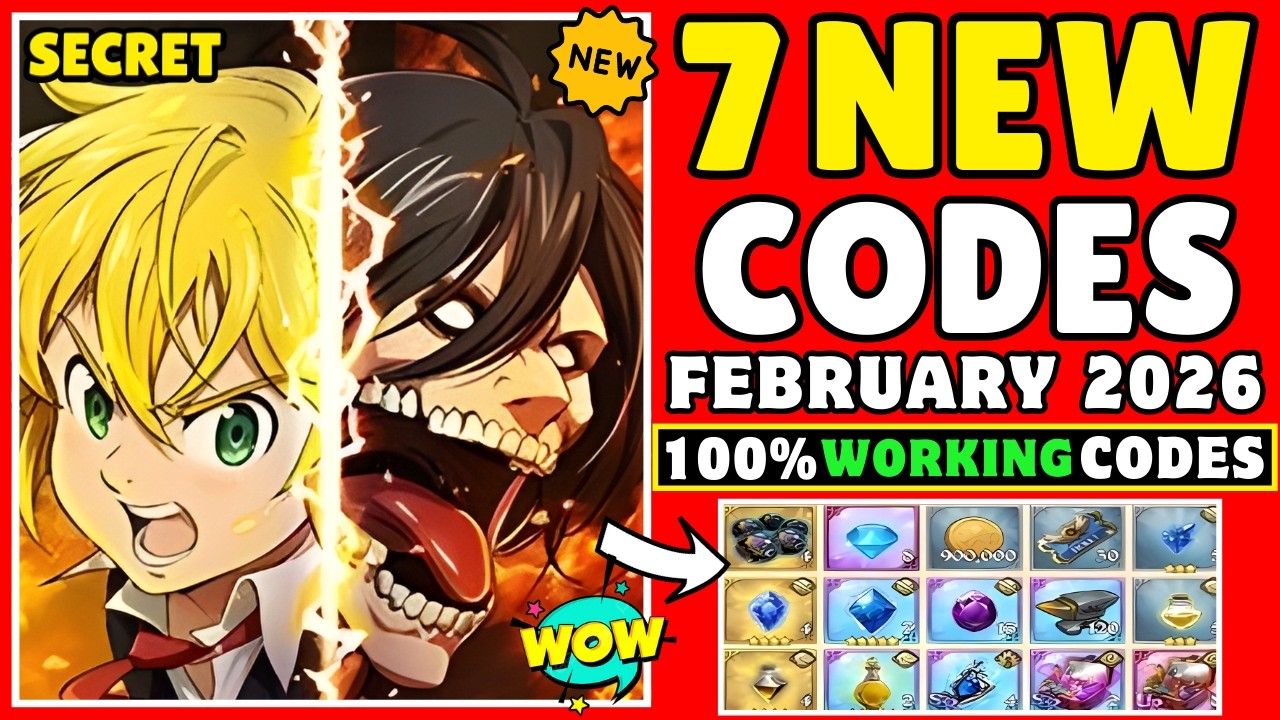 🔥February Codes🔥7DS Grand Cross Codes | Seven Deadly Sins:Grand Cross Coupon Code 2026 | 7DS Code