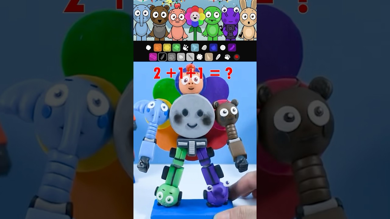 I made ROBOT Abgerny Peter from Sprunki with clay #shorts #sprunki #clay #diy #howtomake