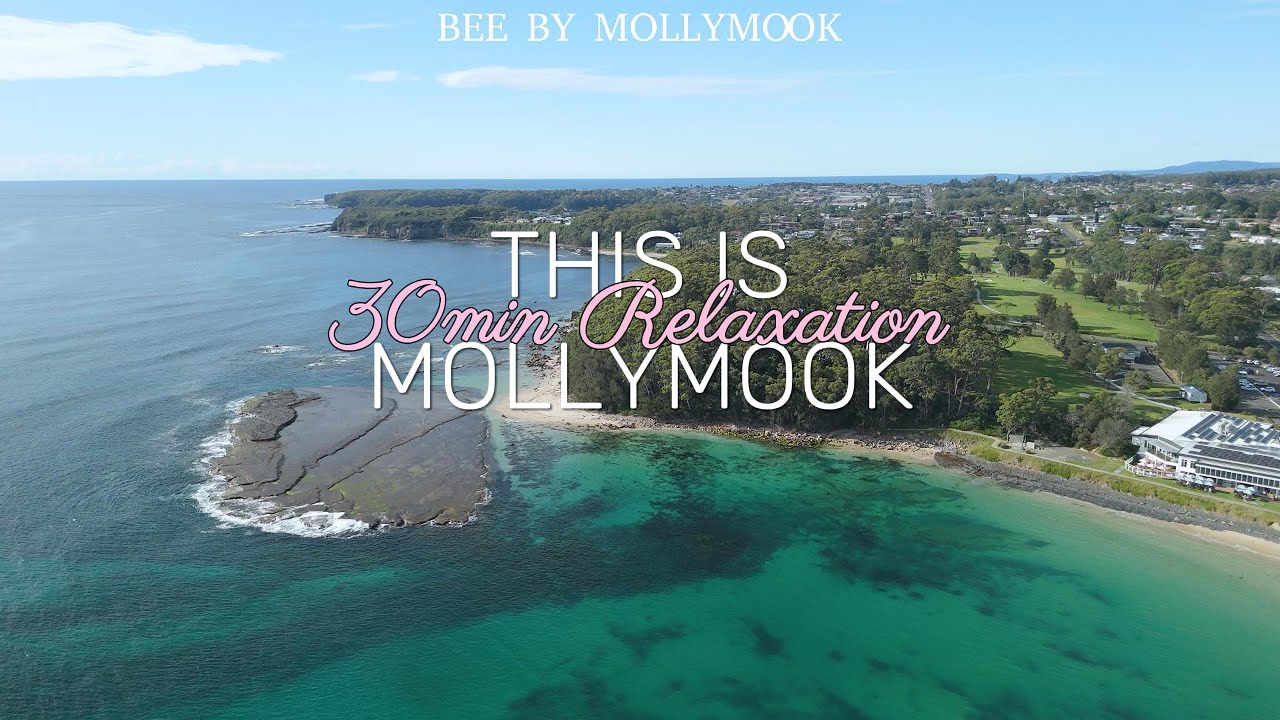 This is Mollymook | 30mins of relaxing 4k drone footage for reading or study
