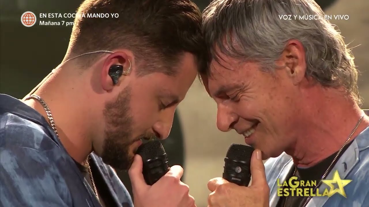 Nicolás Strauss cantó junto a su padre Jean Paul Strauss y conmovió a todos con performance