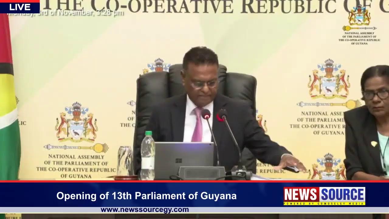 Opening of the 13th Parliament of Guyana
