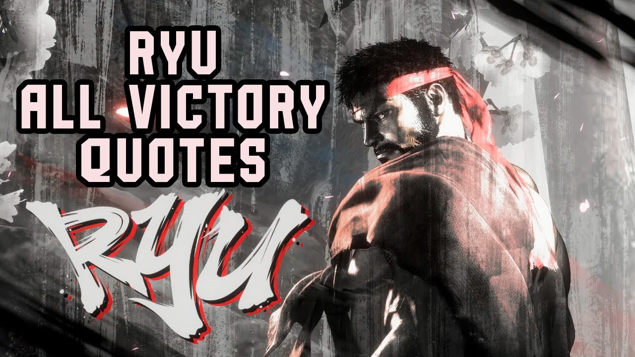 Street Fighter 6 All Ryu's Victory Quotes (M.Bison included) English Language