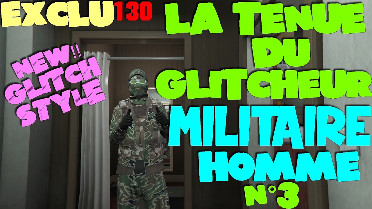 GTA 5 Online : [EXCLU] - LA TENUE DU GLITCHEUR MILITAIRE HOMME - GLITCH STYLE FUNNY
