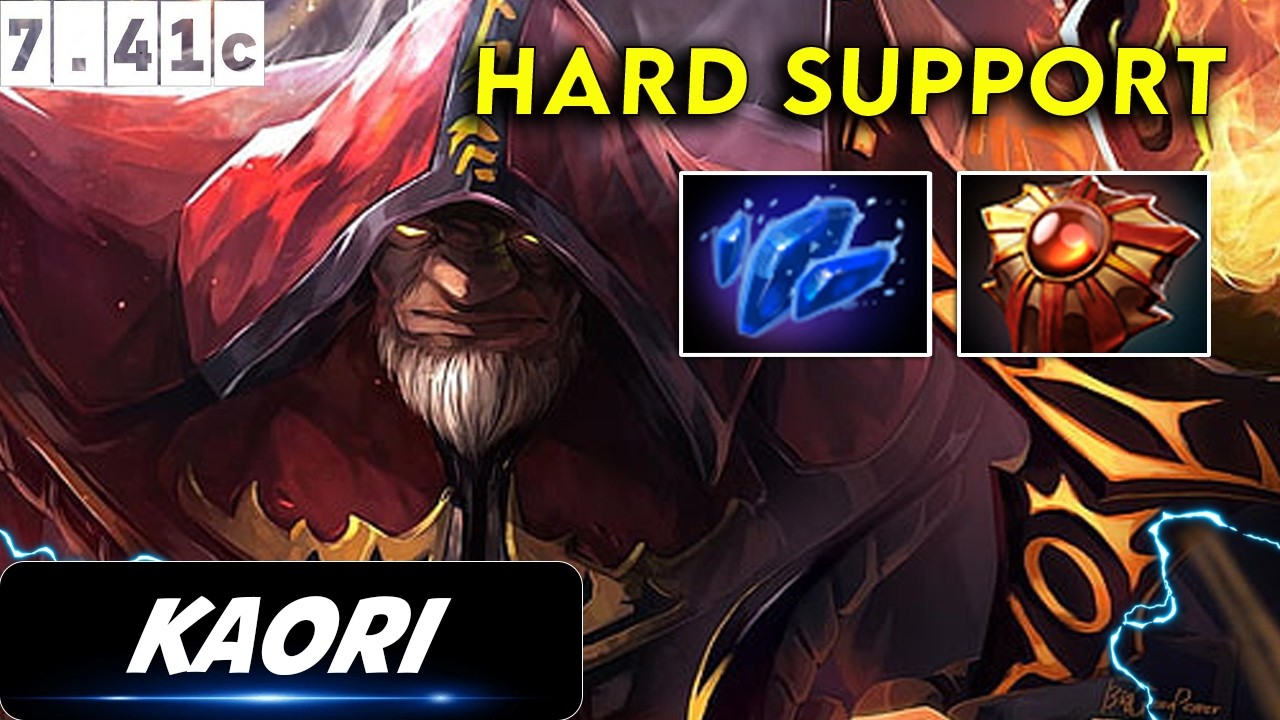 kaori Warlock Hard Support - Dota 2 Patch 7.41C Pro Player Full Gameplay