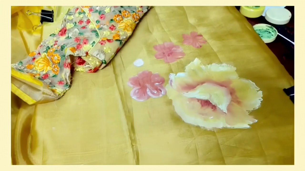Painting On Organza Silk