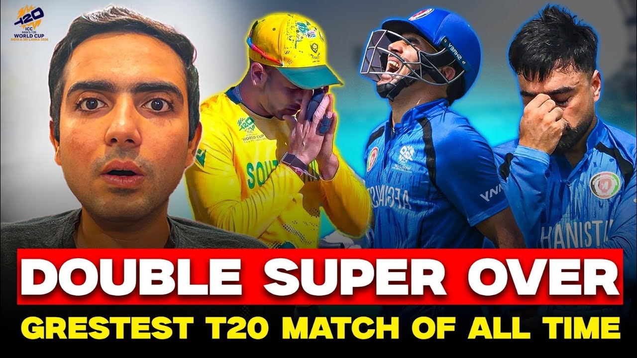 South Africa vs Afghanistan DOUBLE SUPER OVER | GREATEST GAME OF ALL TIME
