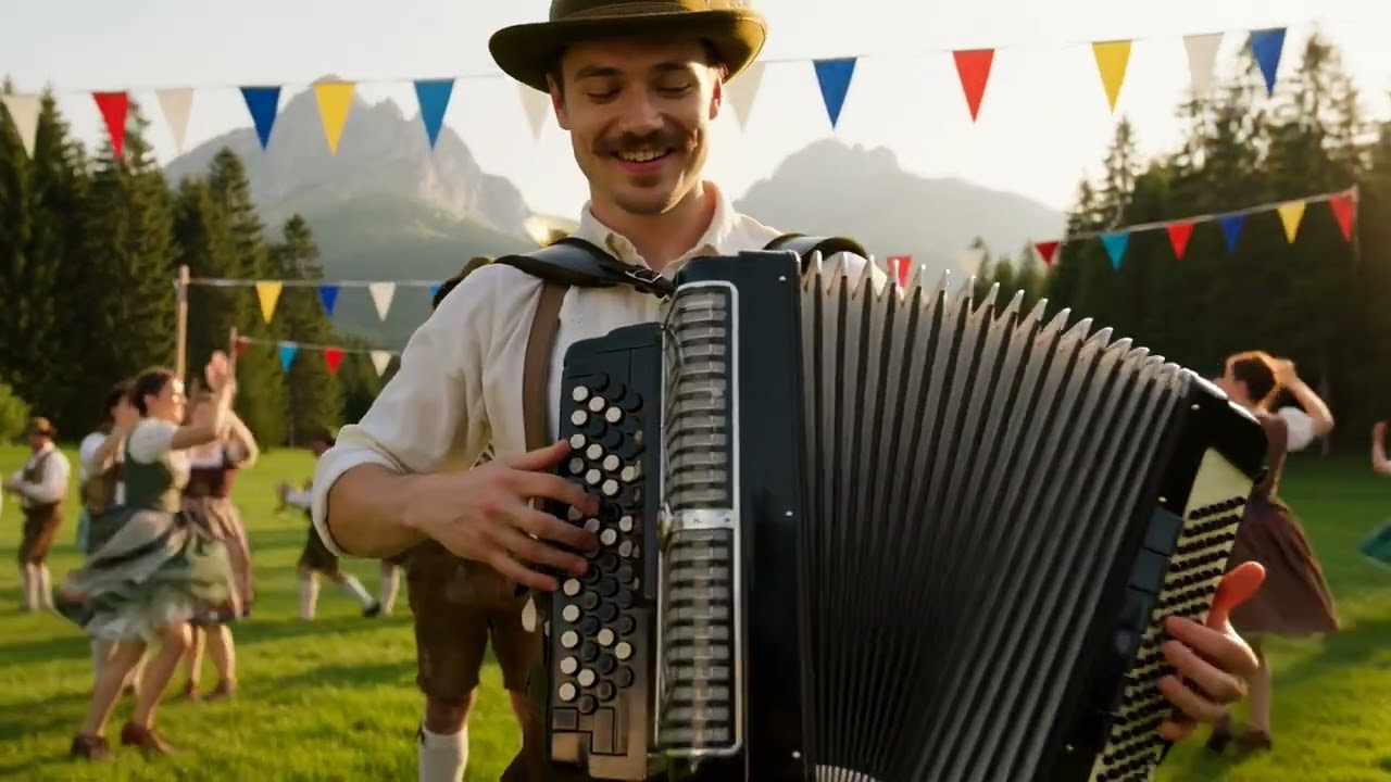 German Alps Festival 🎵 Polka, Waltz & Traditional Brass Band Joy | Bavarian Fest & Folk Area