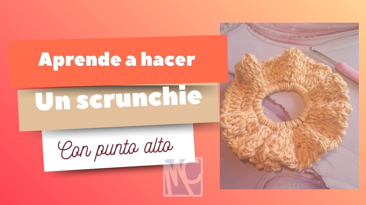 😍Aprende a hacer una scrunchie (dona, coletero) en menos de una hora. Se venden como pan caliente👌