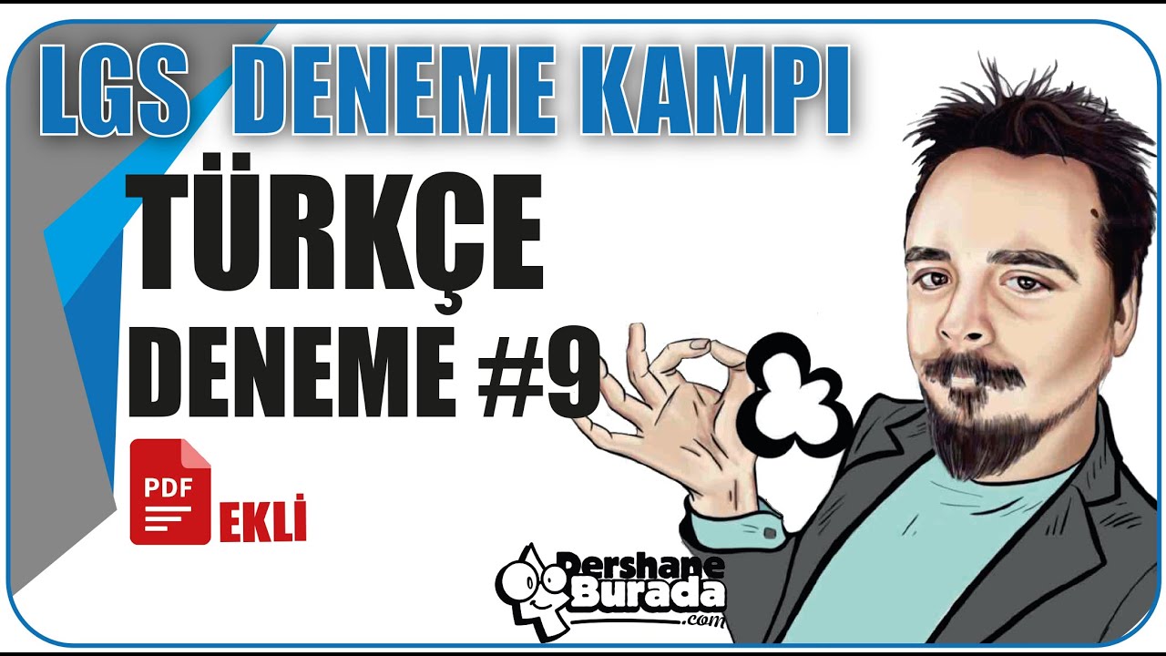 LGS 2021 Her Güne 1 Deneme Kampı Türkçe Deneme #9