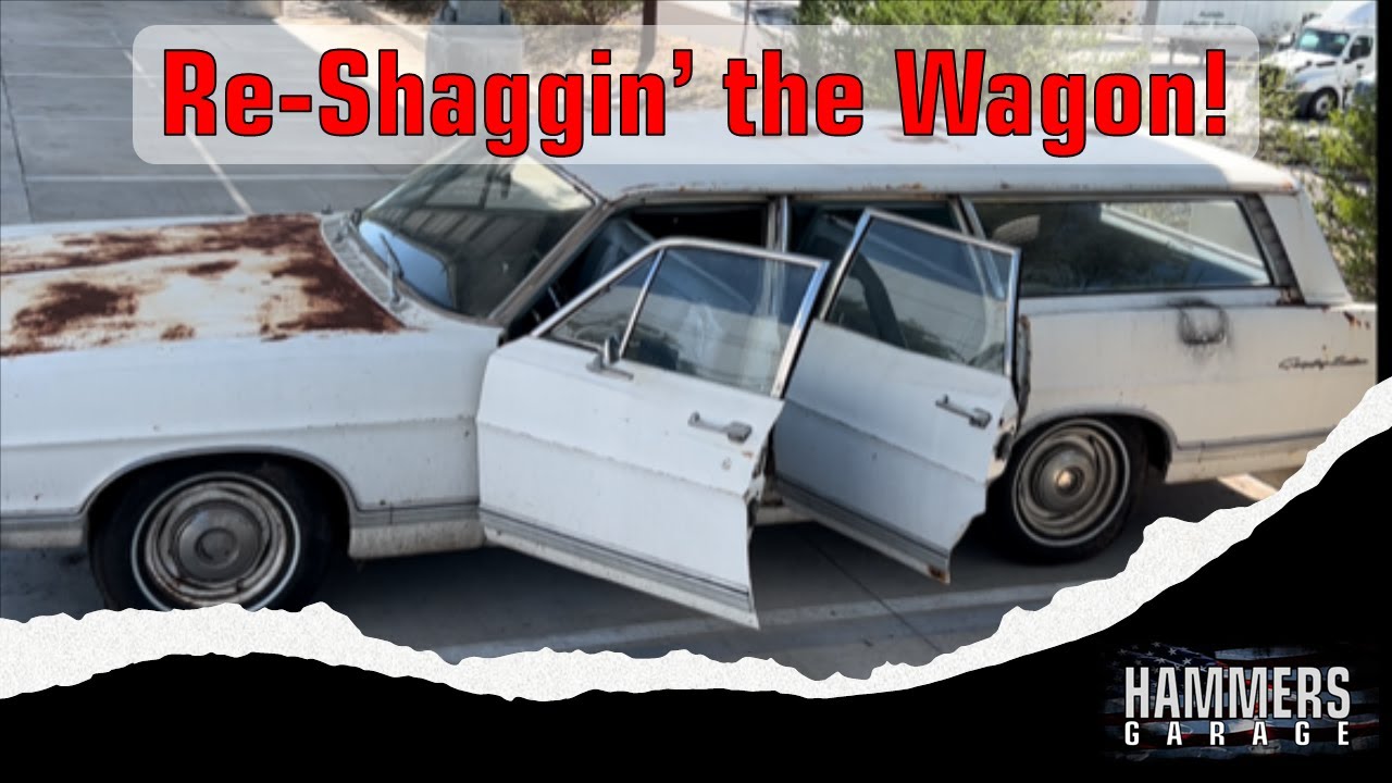 Fresh carpet in our classic Ford station wagon! (NASTY)