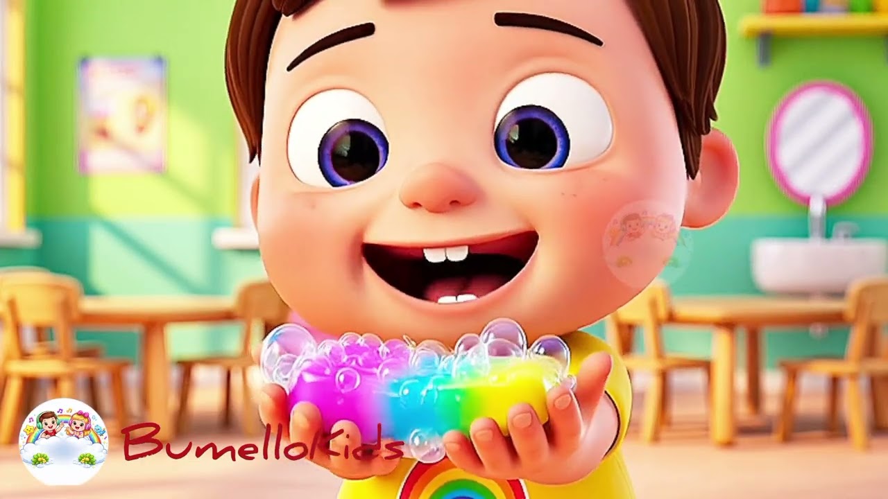 Wash Your Hands Song 🧼 | 20 Second Handwashing Song for Kids | Bumello Kids Nursery Rhymes