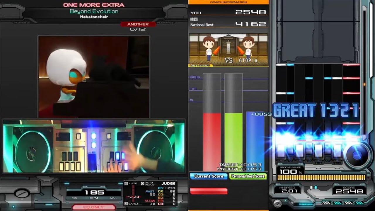 [ONE MORE EXTRA] Beyond Evolution(A) 初日の全1 と 初見完走
