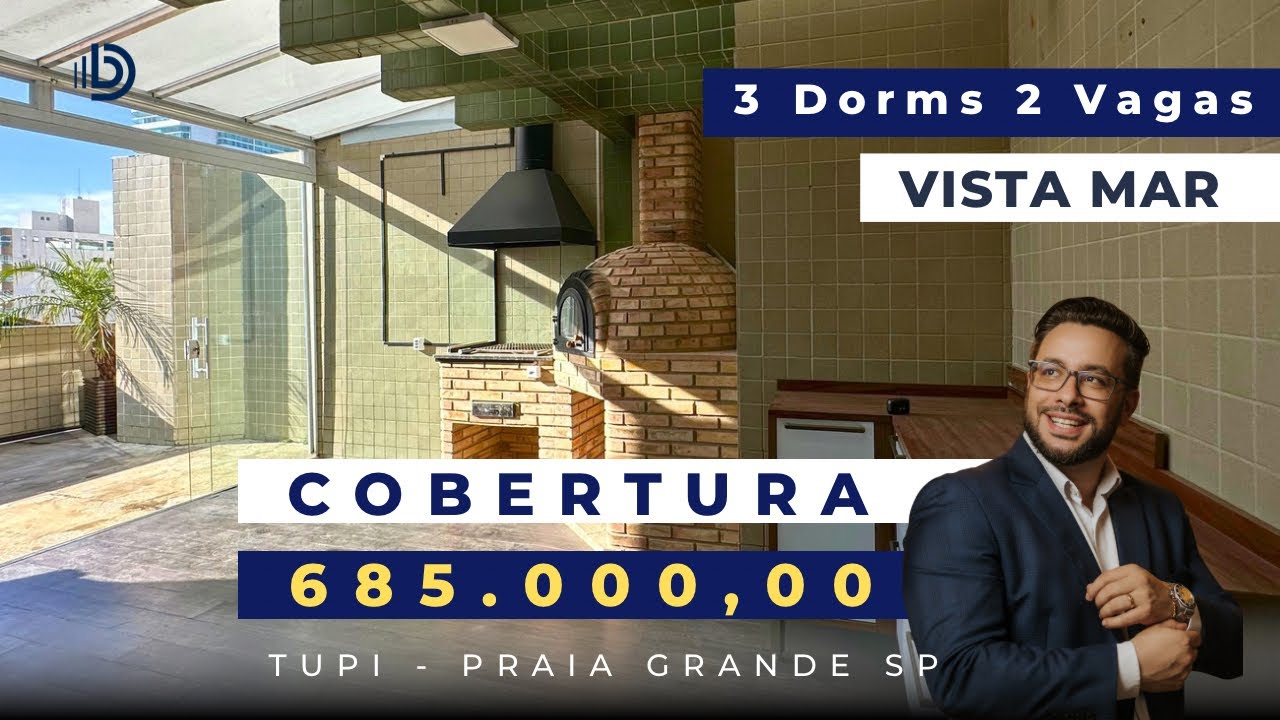 Cobertura por R$685mil no bairro Tupi em Praia Grande Confira !!