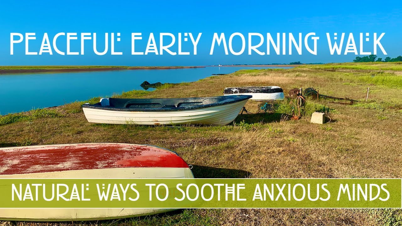 4k Hollesley Marshes Peaceful & Relaxing Early Morning Summer Walk RSPB Suffolk England no music