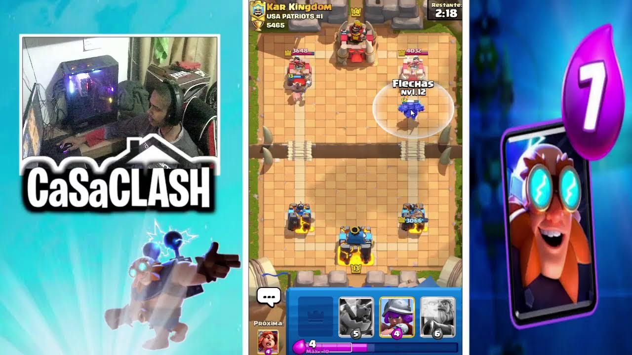 ESTREIA CLASH ROYALE AO VIVO PRIMEIRA LIVE DO CANAL .