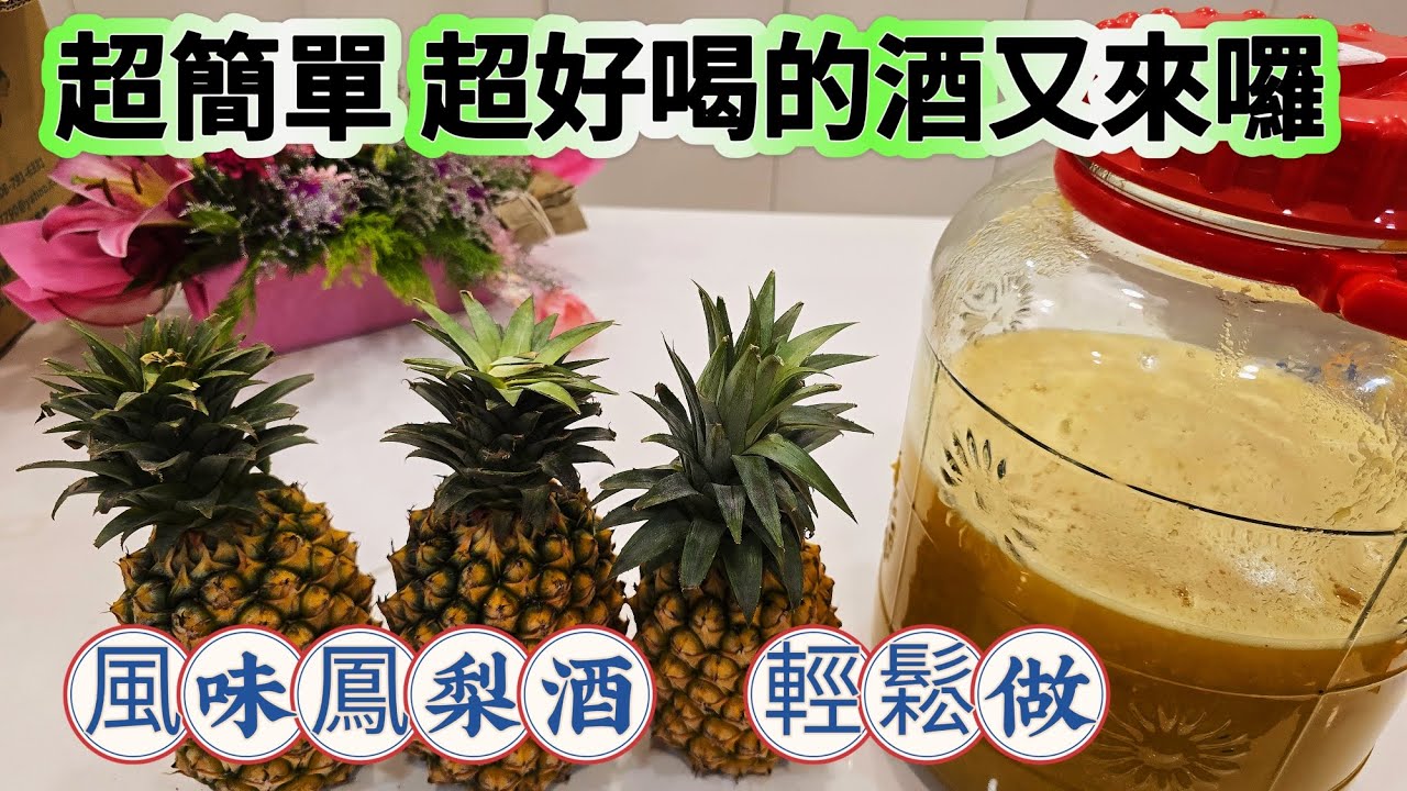 🥰 鳳梨酒 直接發酵 製作簡單 | 在家自己做 超省錢  | LKK搞料理 |2025年6月1日