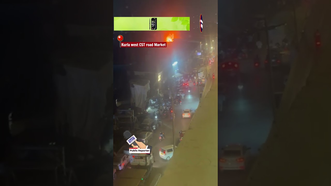 Fire at Kurla west CST road Market