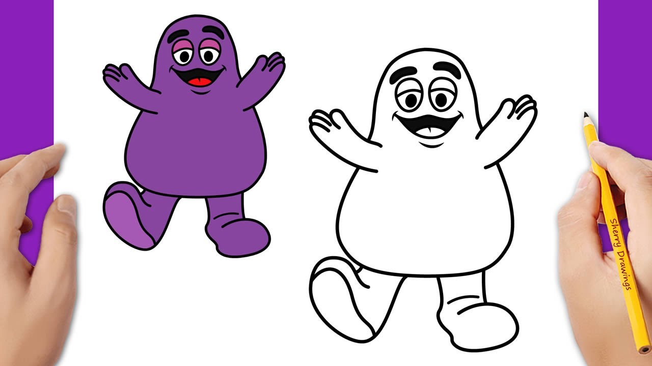 How To Draw Grimace Easy
