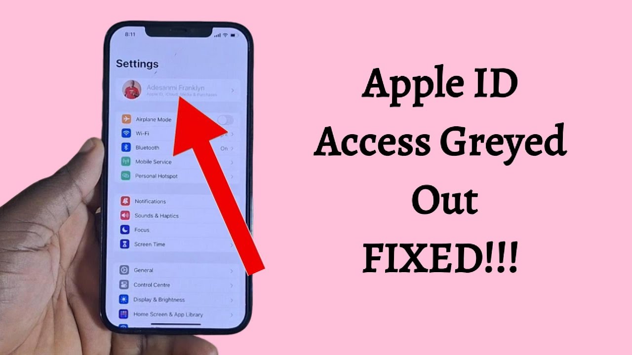 Apple ID Access Greyed Out | Fix Apple ID Settings Greyed Out