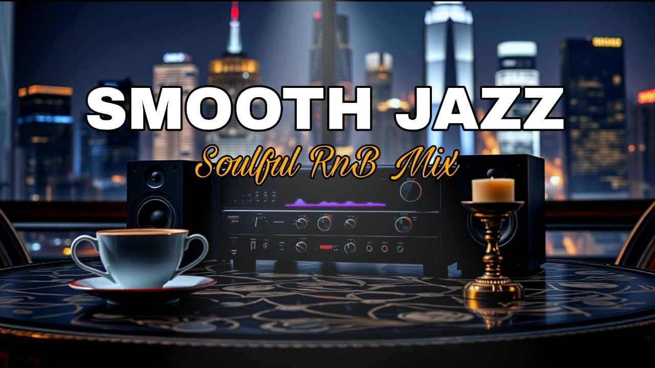 Smooth Jazz Soulful RnB Mix 🌙 Relaxing Night Vibes for Lounge, Café & Study