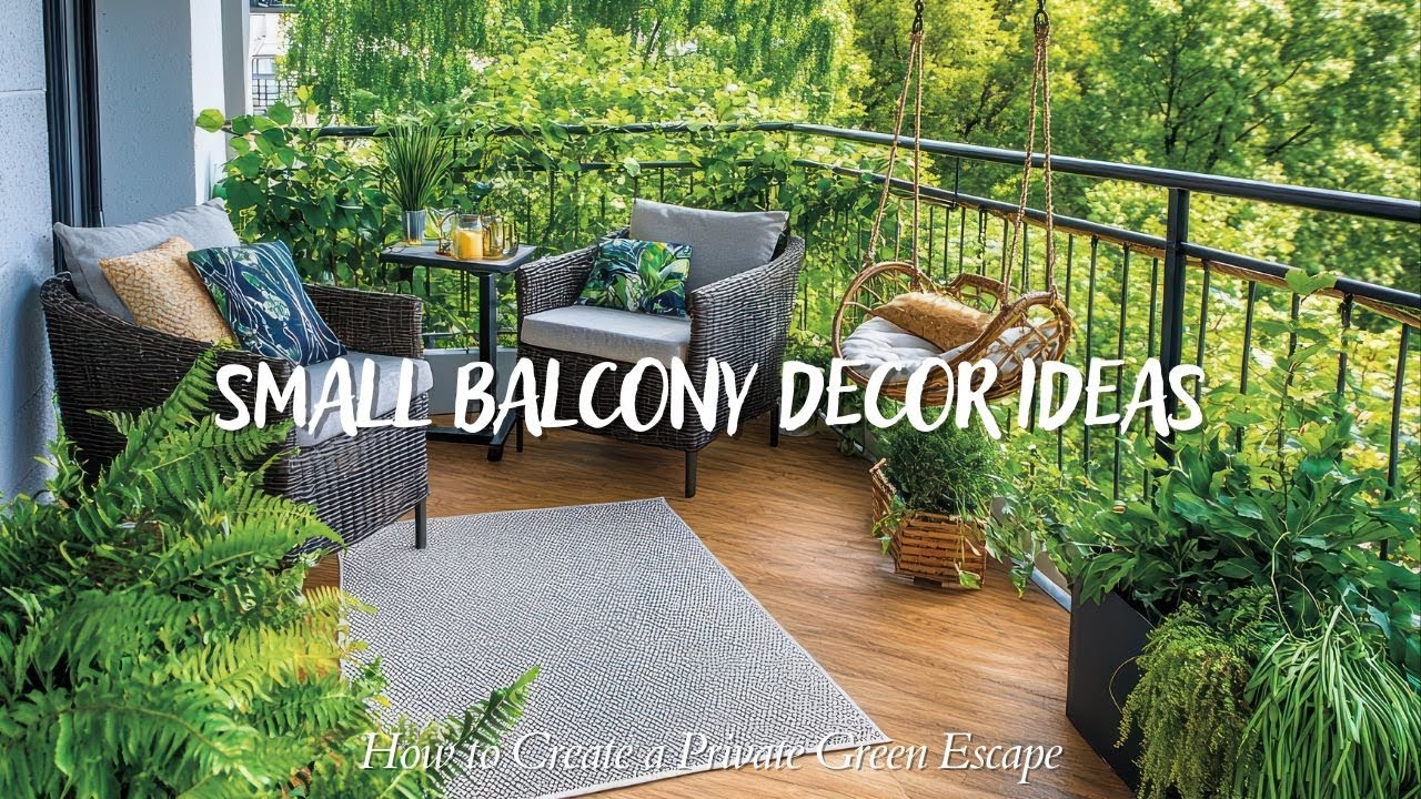 Small Balcony Decorating Ideas | How to Create a Private Green Escape