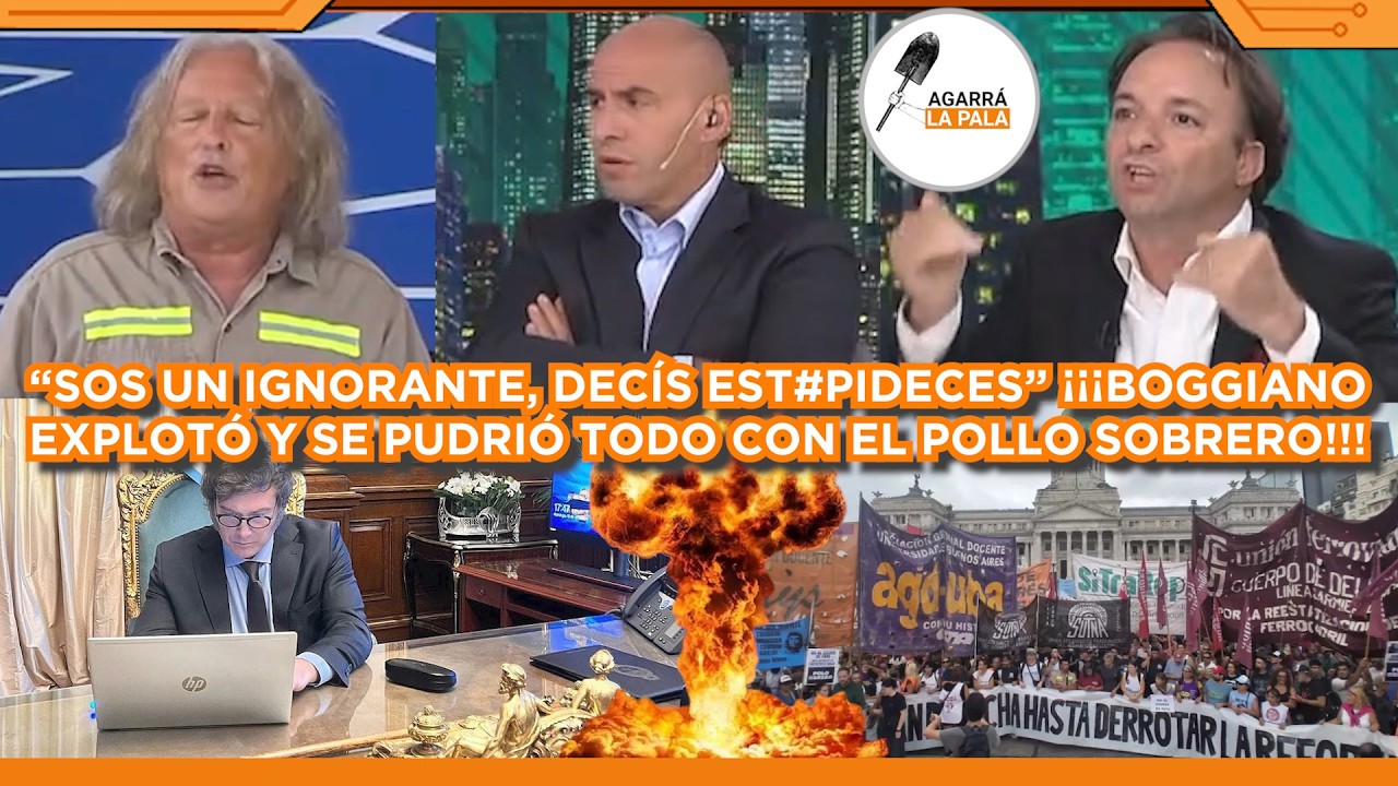BOGGIANO CRUZÓ AL POLLO SOBRERO, SE VOLVIÓ LOCO Y SE PUDRIÓ TODO: 