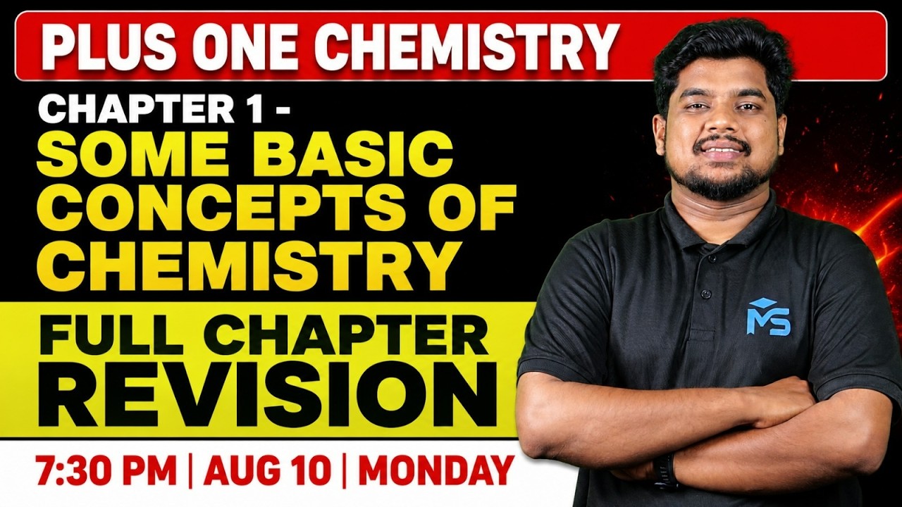Plus One Chemistry Chapter 1 Full Chapter Revision  | LIVE | MS SOLUTIONS