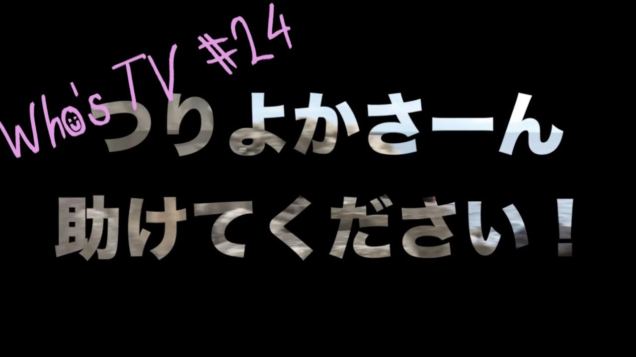 Who's TV#24【初めての海釣り2】 釣りよかさん助けてください!