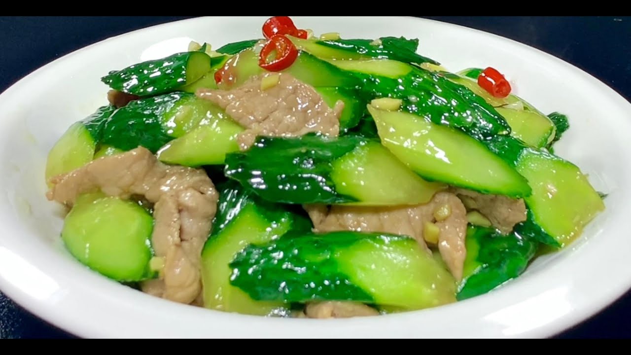 黄瓜炒肉学会这样做，出锅清脆爽口，小孩三天两头点名要吃，营养下饭#美食製作 #美食教程 #美食
