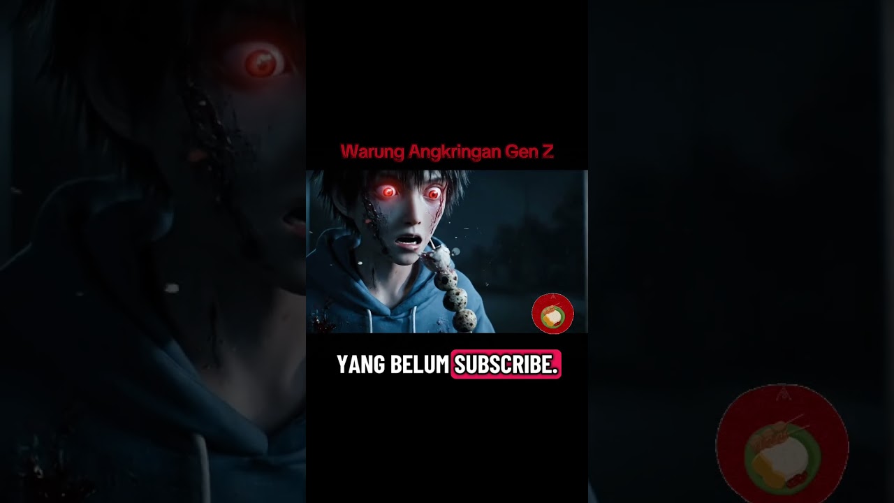Warung Makan Angkringan Gen Z jual telur puyuh?! #ai #hantu #horror #fyp #kakek