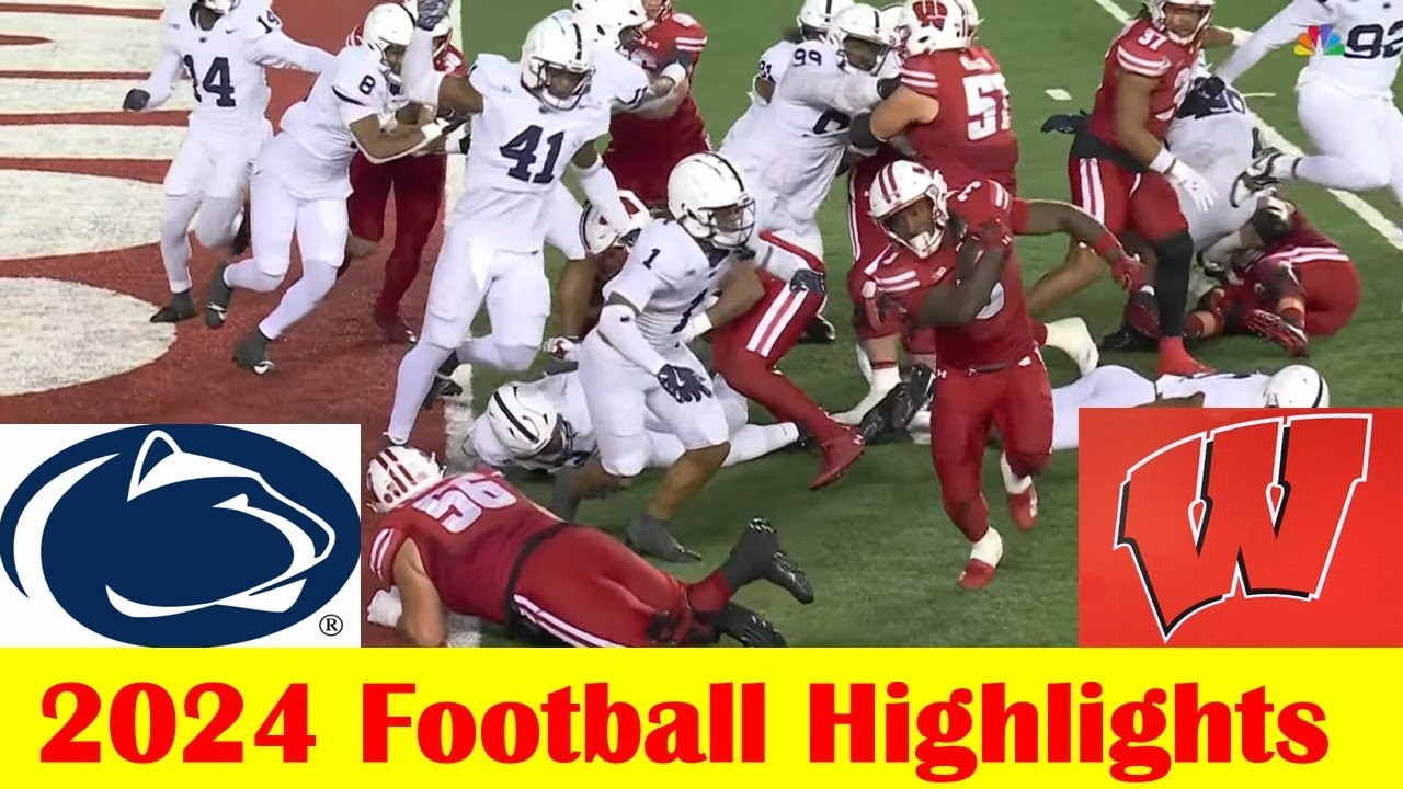#3 Penn State vs Wisconsin Football Game Highlights 10 26 2024