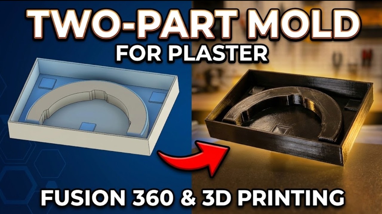 Я освоил Fusion 360 специально для того, чтобы сделать ЭТУ двухкомпонентную форму (пошаговая инст...