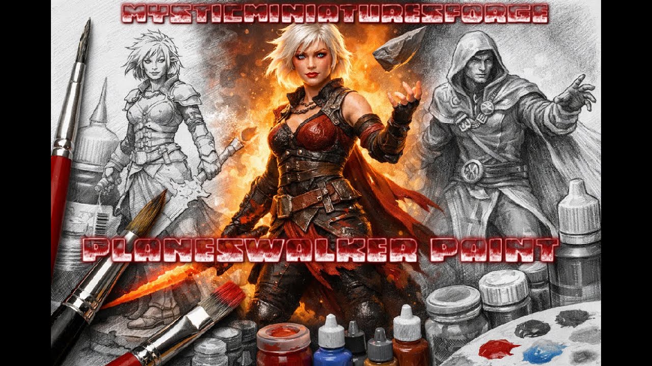 Planeswalker Paint  – Drybrushing & Fine Details Jace & Nahiri Miniatures