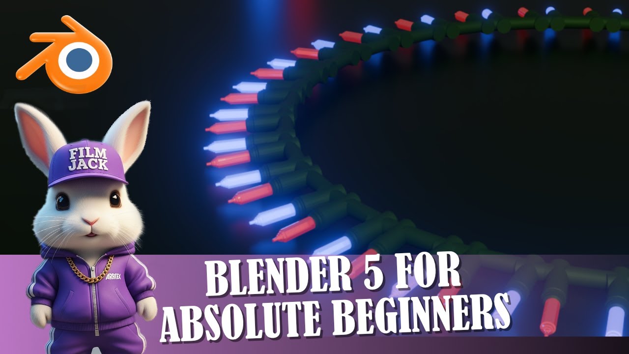 Blender 5 For Absoulute Beginners Making Christmas  Lights